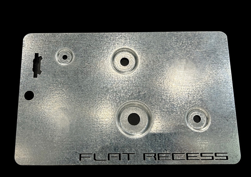 Flat Recess Dimple Die Set - 2, 4 or 6 Piece