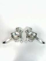 Third Gen F-Body Billet Spindles with steering arms. (Accepts 2019 ZL1 sealed bearing hubs and ZL1-1LE Brakes) PRE-ORDER ONLY!