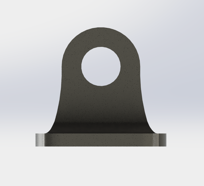 A/N Brake Line Bulkhead Brackets
