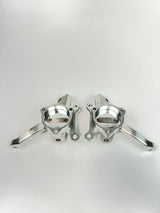 Third Gen F-Body Billet Spindles with steering arms. (Accepts 2019 ZL1 sealed bearing hubs and ZL1-1LE Brakes) PRE-ORDER ONLY!