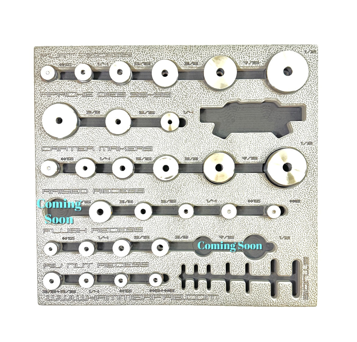 Dimple Die Master set with Foam Drawer Liner – Hammer Fab