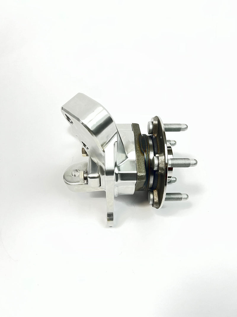 Third Gen F-Body Billet Spindles with steering arms. (Accepts 2019 ZL1 sealed bearing hubs and ZL1-1LE Brakes) PRE-ORDER ONLY!