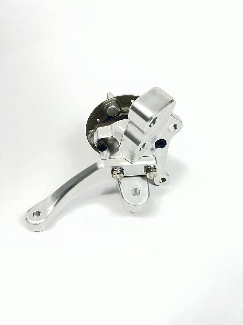 Third Gen F-Body Billet Spindles with steering arms. (Accepts 2019 ZL1 sealed bearing hubs and ZL1-1LE Brakes) PRE-ORDER ONLY!