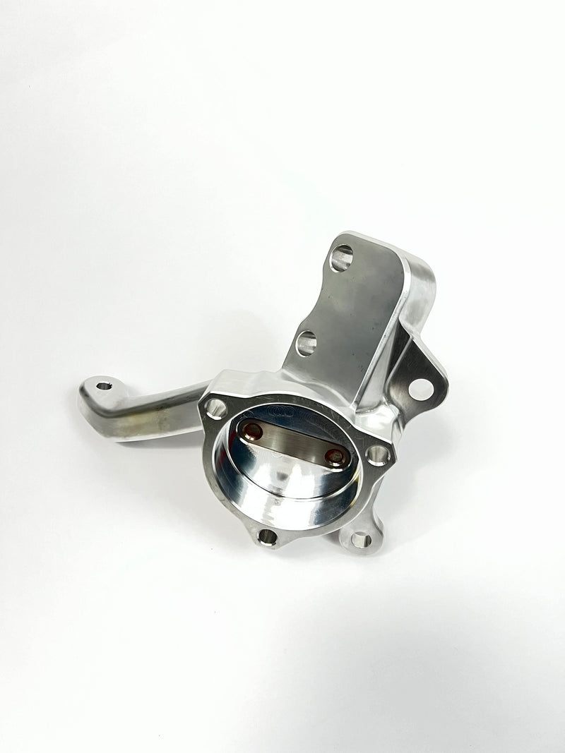 Third Gen F-Body Billet Spindles with steering arms. (Accepts 2019 ZL1 sealed bearing hubs and ZL1-1LE Brakes) PRE-ORDER ONLY!
