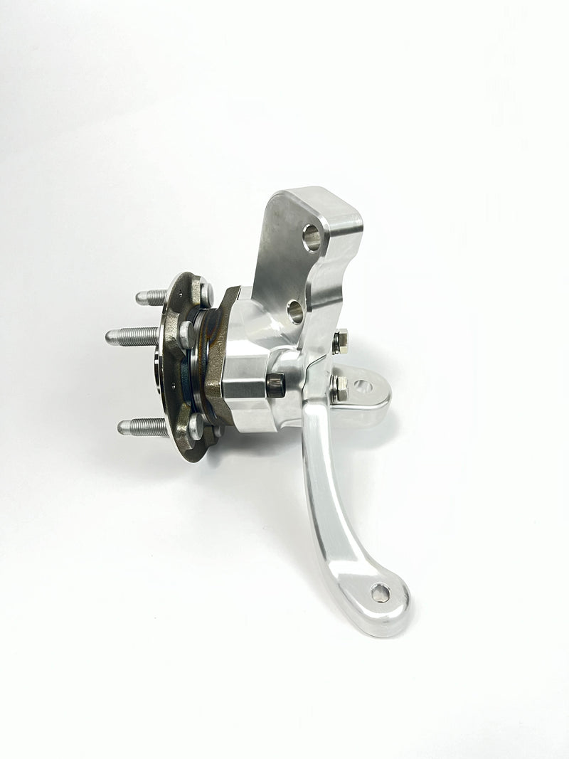 Third Gen F-Body Billet Spindles with steering arms. (Accepts 2019 ZL1 sealed bearing hubs and ZL1-1LE Brakes) PRE-ORDER ONLY!
