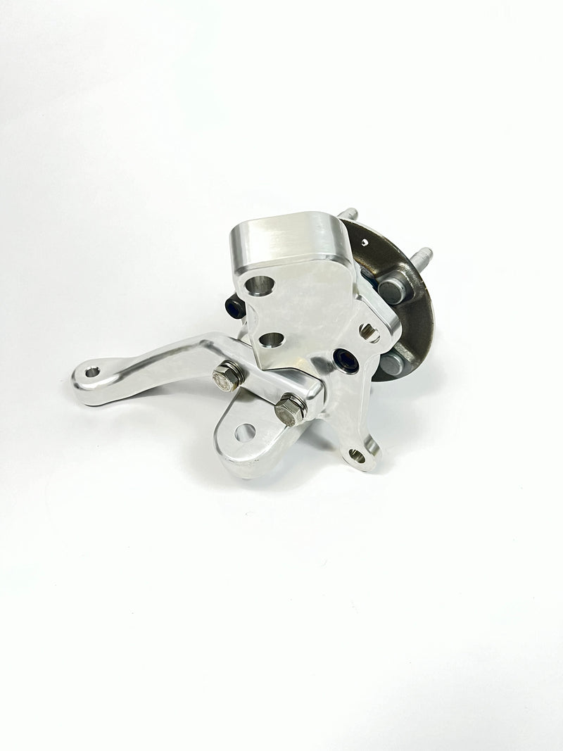 Third Gen F-Body Billet Spindles with steering arms. (Accepts 2019 ZL1 sealed bearing hubs and ZL1-1LE Brakes) PRE-ORDER ONLY!